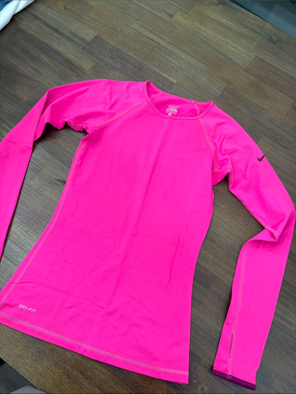 Nike Women’s Long-Sleeve Dri-FIT Top - Hot Pink